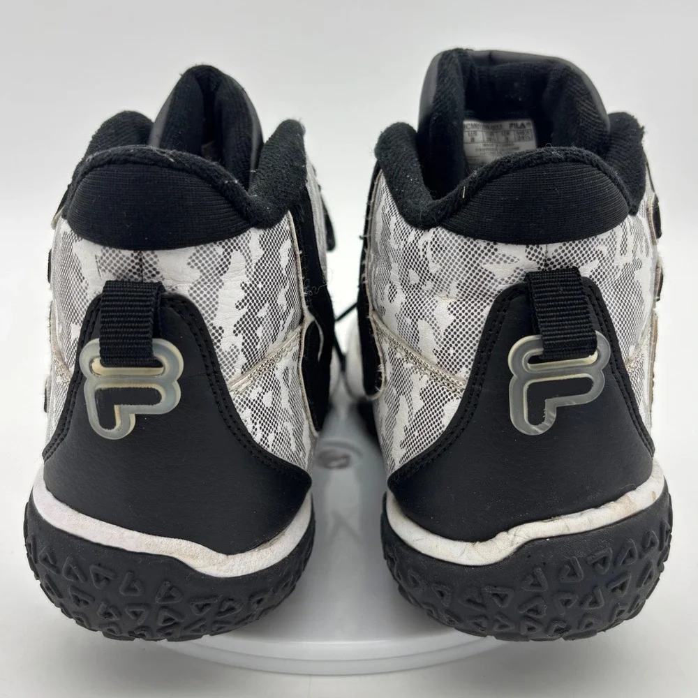 FILA Sneaker Shoe Basketball Black White Snake Dancer 6 Youth High Top 90s RARE